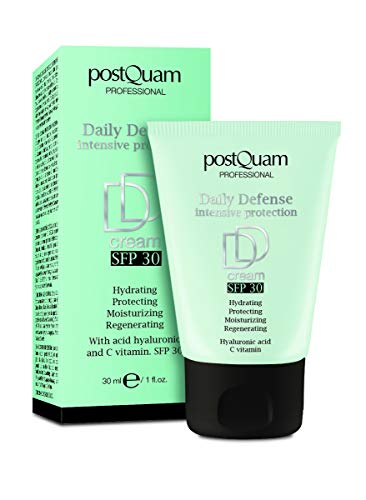 Postquam | DD Cream Iluminadora con Ácido Hialurónico, Vitamina C y Filtro Solar SPF30, 30ML