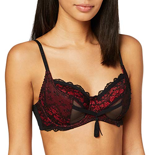 Pour Moi? Imagine Underwired Bra Sujetador con Aros, Rojo (Negro/Rojo/Negro/Rojo), 105E (Talla del Fabricante: 40E) para Mujer