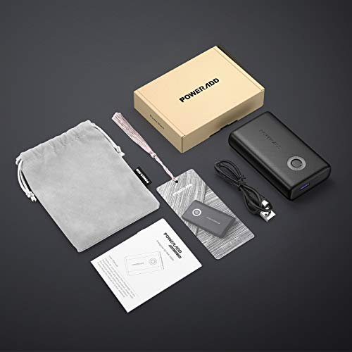 POWERADD Batería Externa 10000mAh Power Bank 18W Cargador Portatil Ultra Compacto Batería Portátil Carga Rapida QC 3.0 para Xiaomi, Samsung, Huawei, iPhone, Airpods, Tablets y Más Dispositivos