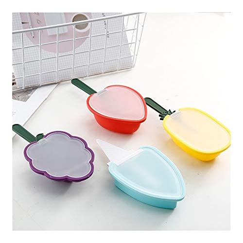 Primavera Cavidades de silicona Congelador la barra de helado molde del caramelo Hacer fabricante de jugo de paleta de herramientas Moldes niños estallido del polo de la bandeja del cubo de hielo Crem