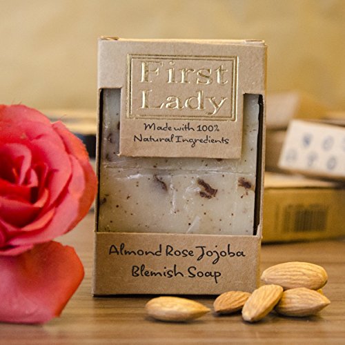Primera Dama – hecho a mano de almendro en rosa mancha Control de Jojoba jabón 125 g