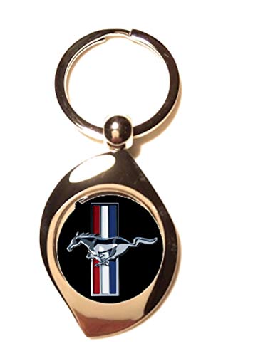 Print Corner - Llavero de metal con diseño de Zen para Ford Mustang