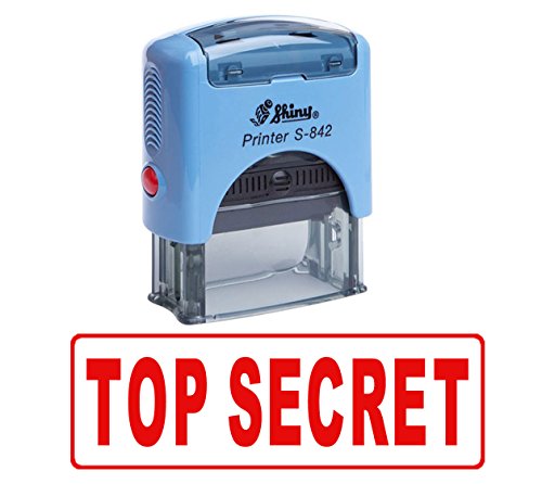 Printtoo TOP SECRET Sello De Entintaje De Goma Oficina Shiny Personalizado Sello Estacionario