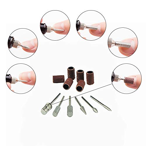 Profesional Nail Art Machine Profesional Manicura Máquina Eléctrica Taladro De Uñas Brocas Conjunto De Molino Cortador De Uñas Arte De Lijado Gel Pulido Remover Cortador De Cerámica