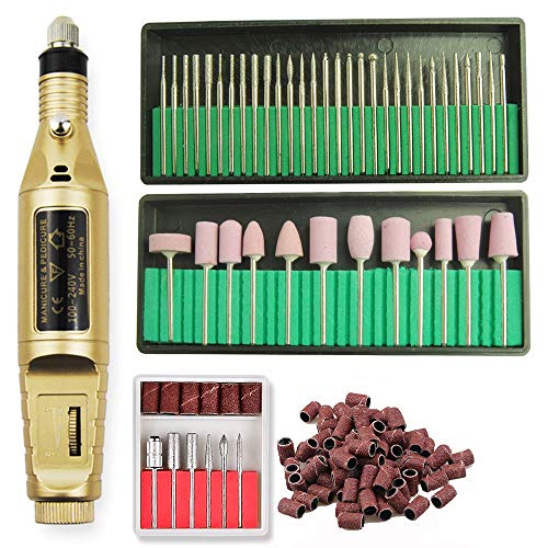 Profesional Nail Art Machine Profesional Manicura Máquina Eléctrica Taladro De Uñas Brocas Conjunto De Molino Cortador De Uñas Arte De Lijado Gel Pulido Remover Cortador De Cerámica