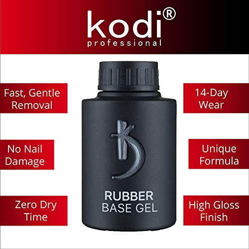 Professional Rubber Top & Base Gel Set By Kodi | 35ml | Soak Off, Polish Fingernails Coat Kit | For Long Lasting Nails Layer | Easy To Use, Non-Toxic & Scentless | Cure Under LED Or UV Lamp