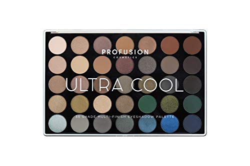 Profusion Cosmetics Master Artistry Display Paleta Multi-Acabado De 35 Sombras, Ultra Cool