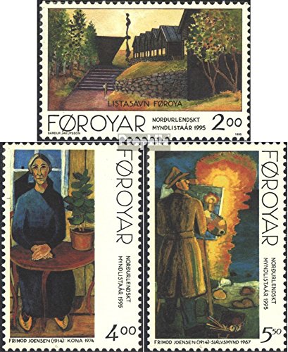 Prophila Collection Dinamarca - Islas Feroe Michel.-No..: 280-282 (Completa.edición.) 1995 Nórdicos Liga de Arte (Sellos para los coleccionistas) Pintura