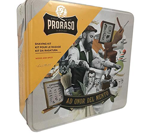proraso – Vintage Shaving kit Wood and Spice Set afeitado barba