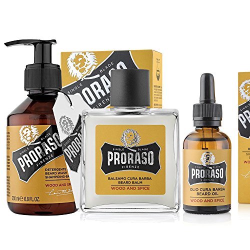 Proraso Wood & Spice - Lote completo para los cuidados de la barba