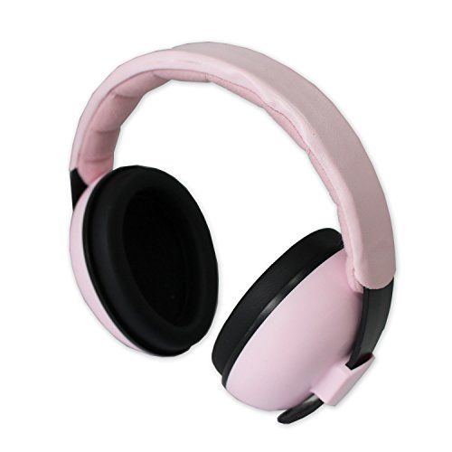 Protección Auditiva Orejeras para Bebé Oídos Plegables y Ajustables Reducción de Ruido para Dormir para Recién Nacidos, 3 Meses – 2 Años Niño (rosado)