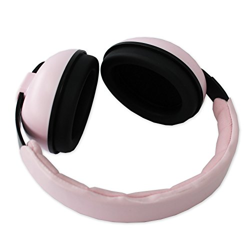 Protección Auditiva Orejeras para Bebé Oídos Plegables y Ajustables Reducción de Ruido para Dormir para Recién Nacidos, 3 Meses – 2 Años Niño (rosado)