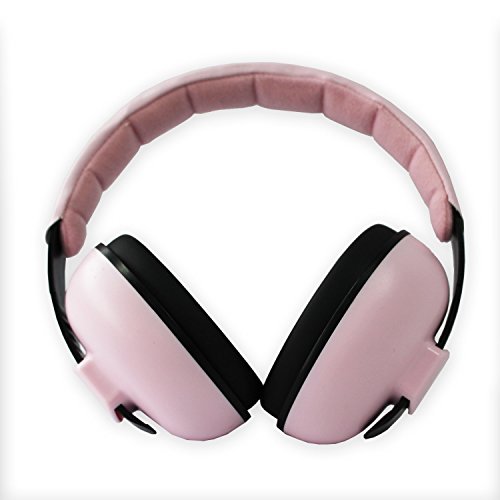 Protección Auditiva Orejeras para Bebé Oídos Plegables y Ajustables Reducción de Ruido para Dormir para Recién Nacidos, 3 Meses – 2 Años Niño (rosado)