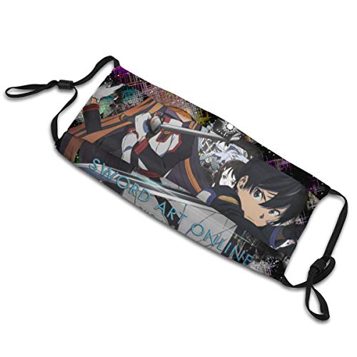 Protector bucal unisex Sword Art Online Cp Hecho de tela lavable adecuado para pasamontañas de deportes al aire libre cubierta de protección contra el polvo y la contaminación