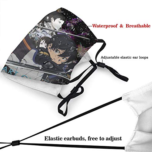 Protector bucal unisex Sword Art Online Cp Hecho de tela lavable adecuado para pasamontañas de deportes al aire libre cubierta de protección contra el polvo y la contaminación