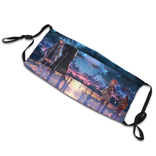 Protector bucal unisex Sword Art Online Hecho de tela lavable adecuado para pasamontañas de deportes al aire libre cubierta de protección contra el polvo y la contaminación