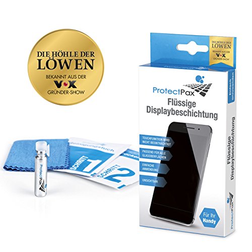 ProtectPax 2.0 Pantalla Revestimiento de la Cueva de León – 2Pack – para Todos los Smartphones, iPhone Samsung Tanque Protector de Nano Sellado Huawei Protector de Cristal para Apple …