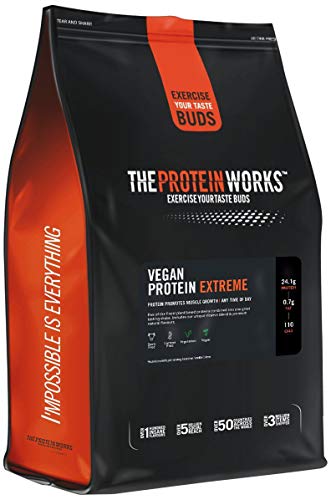 Proteína Vegana Extreme 1 kg | Sabor Caramelo Salado | Gran fuente de Proteína vegetal