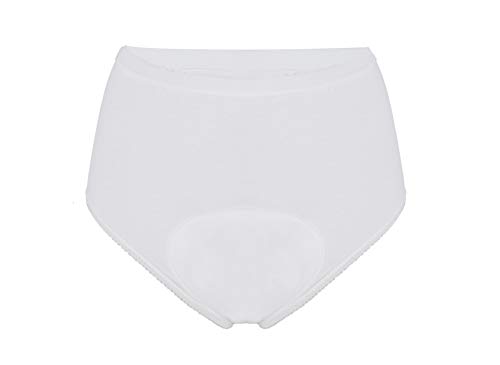 P&S Healthcare - Calzoncillos completos para mujer (3 unidades), color blanco - Código: 2001W-3PK (XXL)