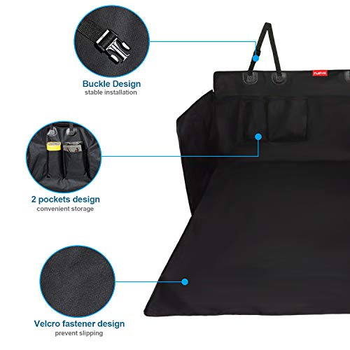 PullPritt Protector Maletero Coche para Perros, Impermeable Antideslizante Protector Funda Maletero Coche Alfombrilla con Protección Lateral para Universal Auto SUV Trucks