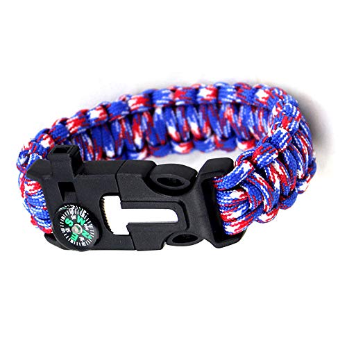 Pulsera De Camping Brújula Phillips Destornillador Silbato Primeros Auxilios Portátil para Sobrevivir Sos Rescate De Emergencia Pulsera Deportiva Al Aire Libre