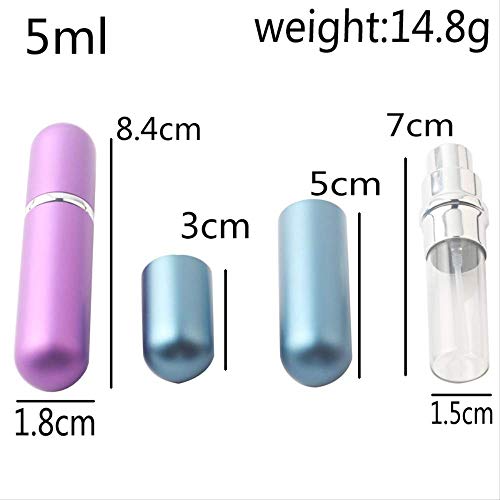 Pulverizador Botes Viaje Venta De 5ml Mini Botella De Perfume Recargable Portátil Y Viajero Atomizador De Aerosol De Aluminio Botella De Perfume Vacía 5ml oro brillante