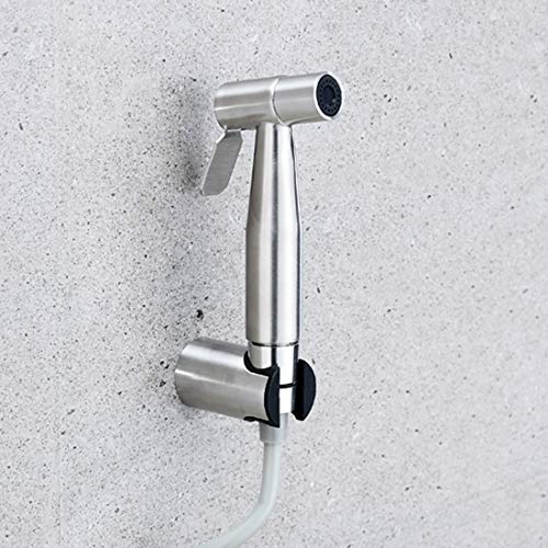 Pulverizador de bidé para inodoro, acero inoxidable, rociador de mano, higiene personal e higiene del inodoro para inodoro perfecto para la parte inferior de repuesto