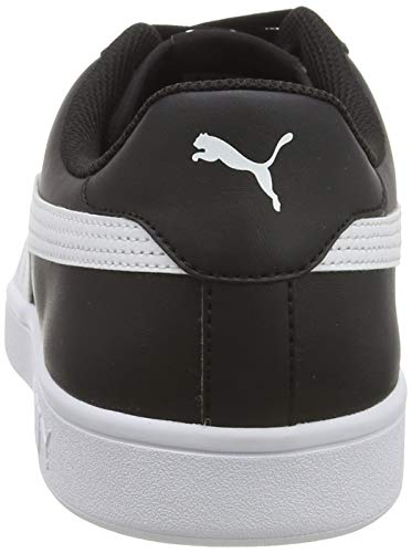 PUMA Smash V2 L, Zapatillas Unisex Adulto, Negro Black White, 44.5 EU