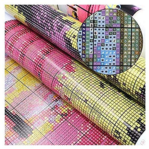 Punto Croce per adulti Kit Signorina Cervo 40x50cm Ricamo Kit Punto Croce Arte, adatto a principianti per la decorazione domestica (Tela prestampata 14CT)