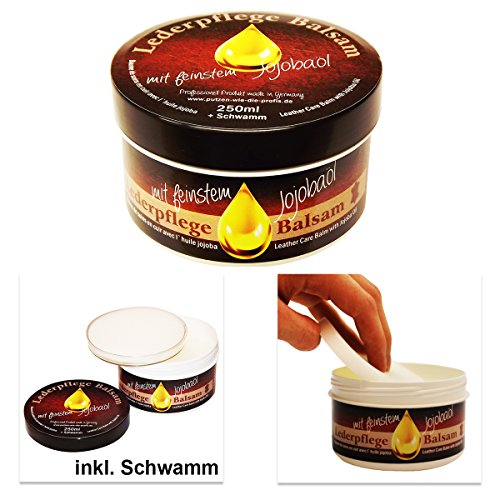 Putzen wie die Profis Bálsamo de Cuidado para Cuero con Aceite de jojoba, Limpieza Natural - para Todos Las Tipos de Piel, sin testar en Animales