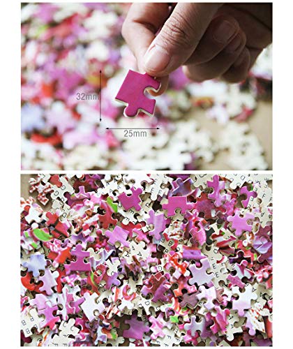 Puzzles de Madera 1000 Piezas Rompecabezas Clásico, Ilustración De Unicornio De Niña Alicia, Trick Toy Gift para Niños y Adultos Challenge