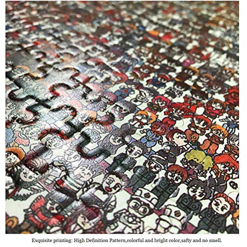 Puzzles de Madera 1000 Piezas Rompecabezas Clásico, Ilustración De Unicornio De Niña Alicia, Trick Toy Gift para Niños y Adultos Challenge