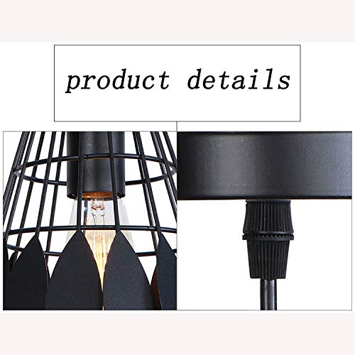 QB American Simple Hierro Forjado Solo Cabeza araña Personalidad Creativo Color bádminton araña E27 Fuente de luz Altura Ajustable Dormitorio Restaurante Hotel,Rosado,S