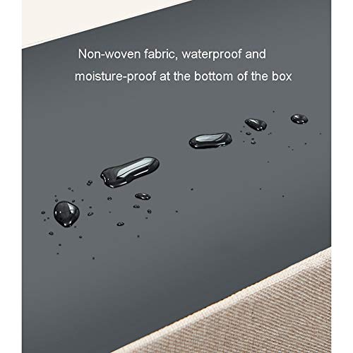 Qgg Baúl Plegable Taburete De Almacenamiento, Baúles De Almacenaje Banco,Baúles De Almacenaje Banco Plegable con Espacio De Alcenamiento Lino Storage Otomanas (Color : Green)