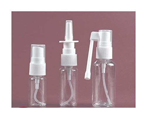 QHKS 3pcs / porción vacía de plástico Nasal Spray Botellas Bomba del pulverizador Niebla Nariz Botella de Spray rellenable (Color : 1set(3pcs) Bottle, Size : 10ml)