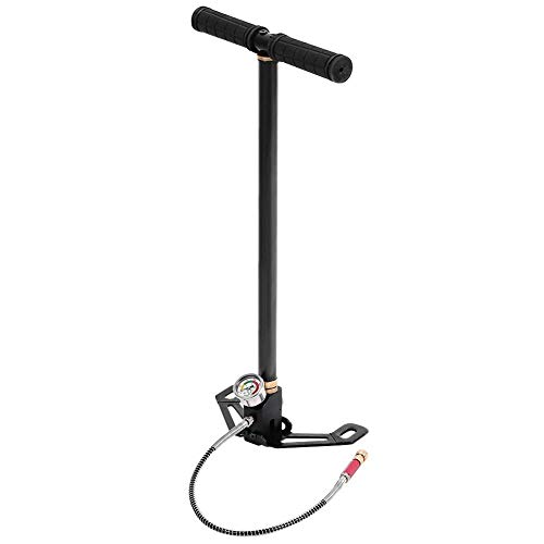 Qiilu Bomba de Aire portátil PCP de la Bomba Manual para automóviles 4500psi Acero inoxidable, recubierto de tungsteno