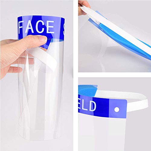 QINYUP Máscara de protección Anti-Spray máscara Protectora de Pet Transparente de Alta definición Gas Hijos Adultos Prueba de Salpicaduras máscara 3pcs