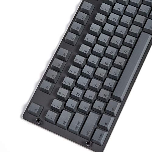 Qisan Keycaps 108 Keys PBT Keycaps Set PBT Tapas de Teclas con Refuerzo de Tinte para teclados mecánicos-Darkgray