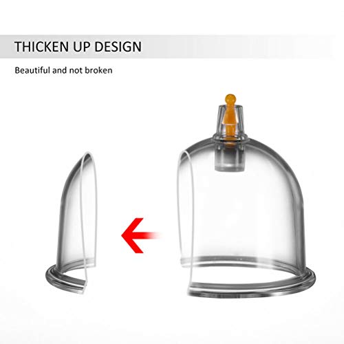 QoFina Juego de Tazas de ventosas de 32 Piezas, ventosas de Terapia China Tradicional biomagnética con Mango de Bombeo y Tubo de extensión