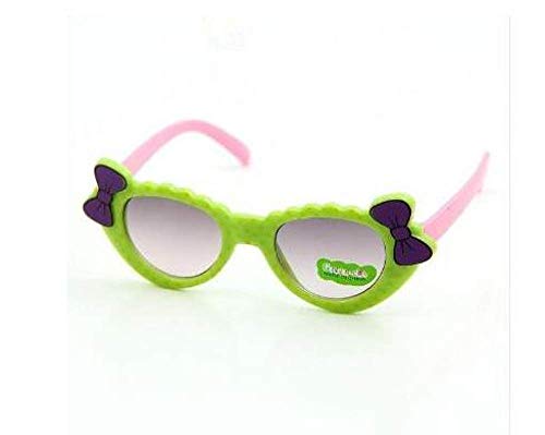 QPRER Gafas De Sol,Verde Lindo Niño Nudo De Proa Gafas De Verano Gafas De Sol Graduadas para Mujer Polka Dot Gafas De Sol Playa Gafas Antirreflectantes Niña Presente del Día De San Valentín Gafas D
