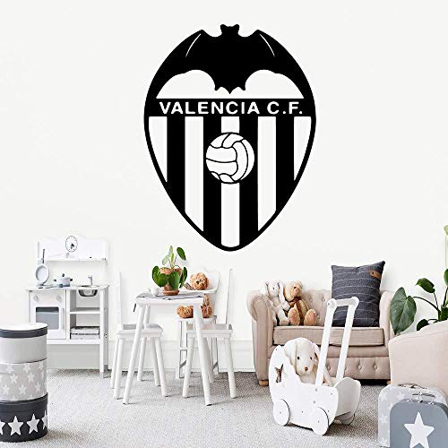 QTDM Classic Valencia CF Vinyl Cocina Pegatinas De Pared Decoración Papel Tapiz para Sala De Estar Mural Compañía Escuela Oficina Decora 43Cm X 56Cm, 43Cm X 56Cm