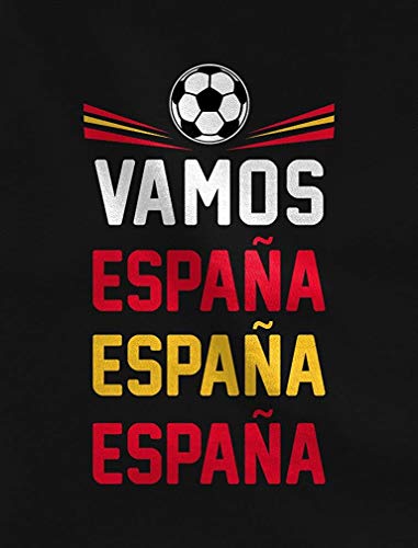Quafoo Vamos España - Camiseta para niños pequeños de los fanáticos del fútbol Come On Spain, California Blue, 5/6