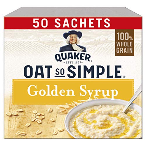 Quaker Oat So Simple Golden Syrup Gachas de avena, 50 x 36 g