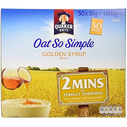 Quaker Oats Oat So Simple Golden Syrup Flavour - 1 x 50 sachets