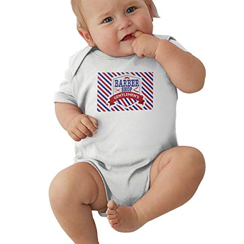 Queen Elena Barber Shop Flag Baby Body Infant Jumpsuit Niño Chica Ropa Pelele Color Puro Algodón Blanco 12 Meses