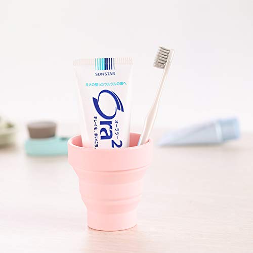 qwqqaq Plegable Silicona Taza De Viaje con Tapa,bpa-Gratis Taza De Boca Compresible Taza De Agua Creativa Reutilizable Portátil Diario Botella De Bebidas Viajeros-Verde 170ml