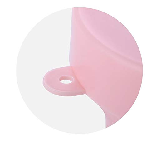qwqqaq Plegable Silicona Taza De Viaje,Compresible Bpa-Gratis Taza De Boca Reutilizable Portátil Diario Botella De Bebidas Viajeros-Rosado 230ml