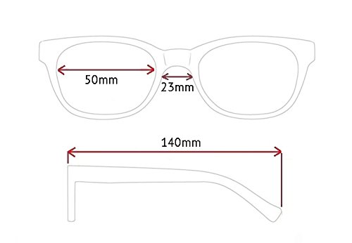 Rainbow safety Gafas de Lectura Mujer Hombre Marco Completo los Vidrios de la Lectura Miami RRC +3.00D Plateado