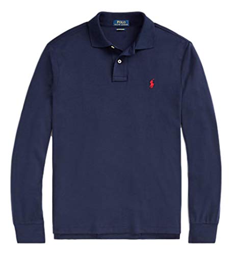 Ralph Lauren Polo de manga larga para hombre Azul azul marino S