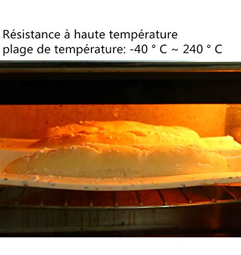 Rann.Bao Pan francés, Utensilios para Hornear antiadherentes de Silicona de Grado alimenticio, 3 Rejillas Bandeja de repostería Herramientas para Hornear Pan casero